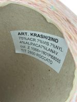 Krash, 75% акрил, 7% вискоза, 7% нейлон, 4% альпака, 7% шерсть, 2800 м/100 г №127 — изображение 4